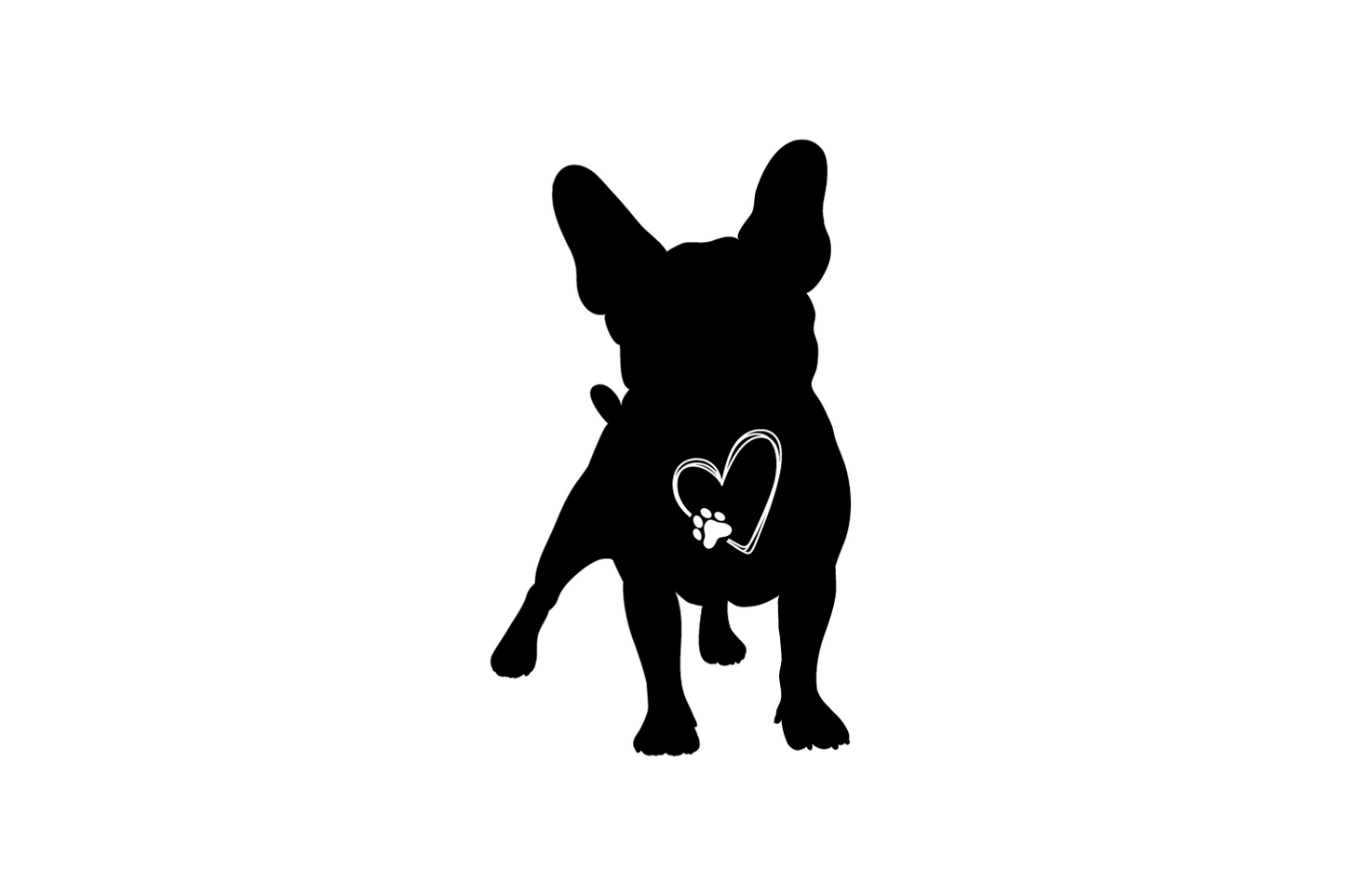 Französische Bulldogge Silhouette