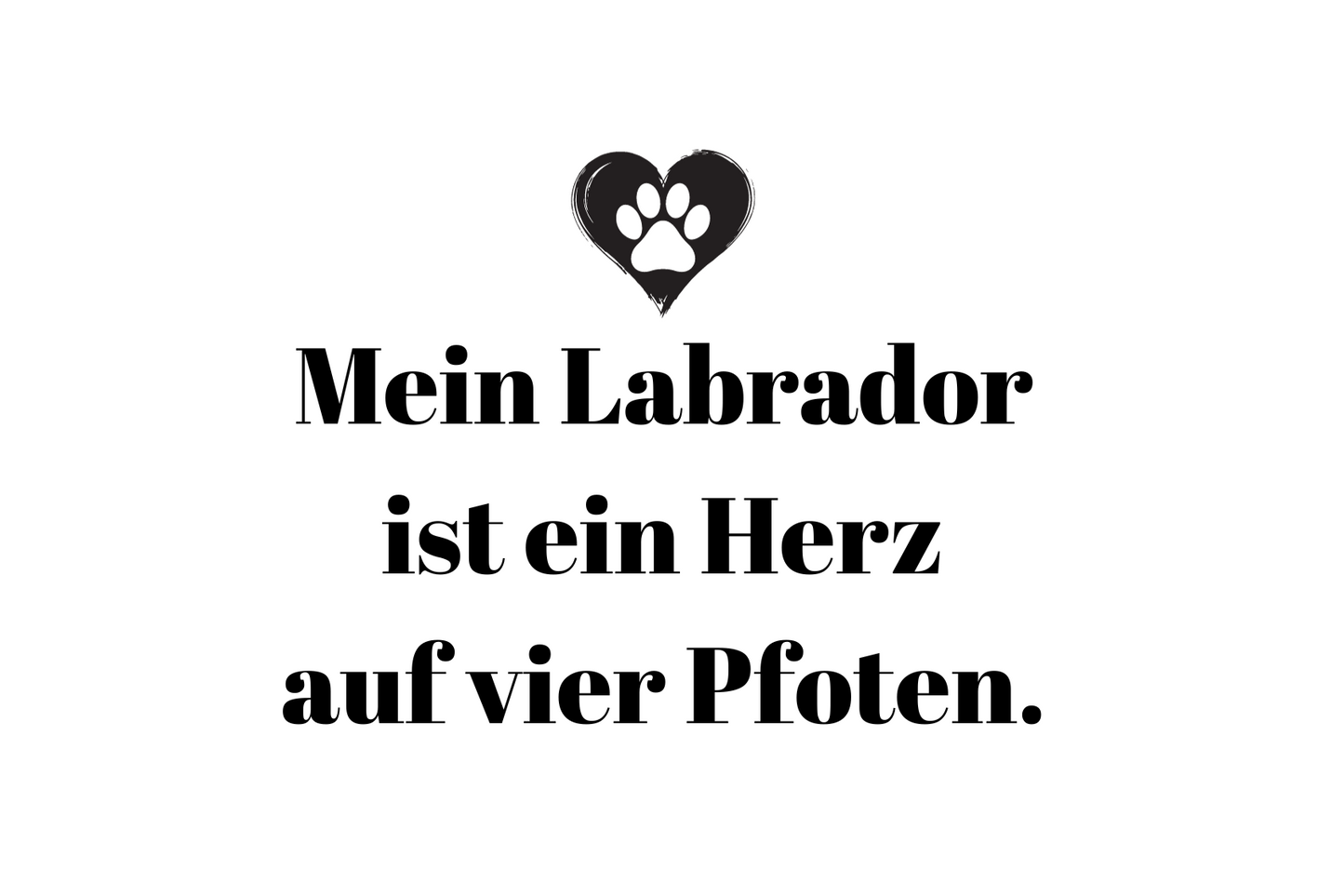 Mein Labrador ist ein Herz auf vier Pfoten.