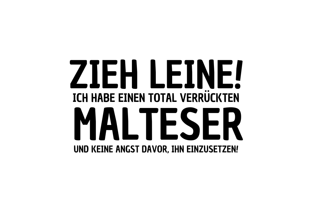 Zieh Leine! Ich habe einen total verrückten Malteser und keine Angst davor, ihn einzusetzen!
