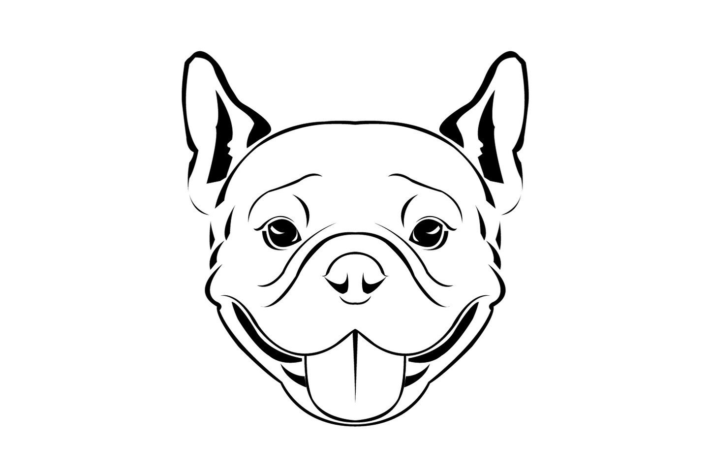 Französische Bulldogge Kopf