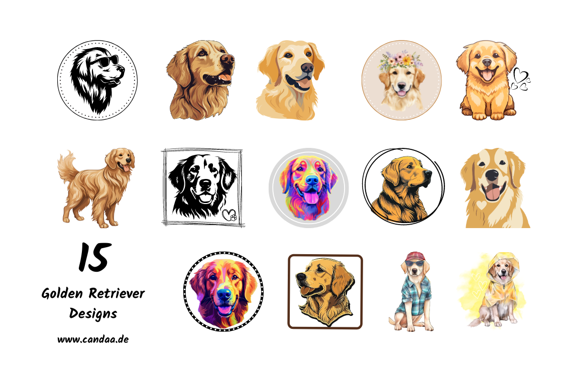 15 Golden Retriever Designs