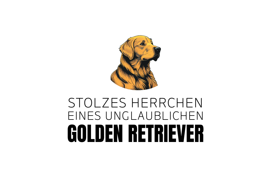 Stolzes Herrchen eines unglaublichen Golden Retriever