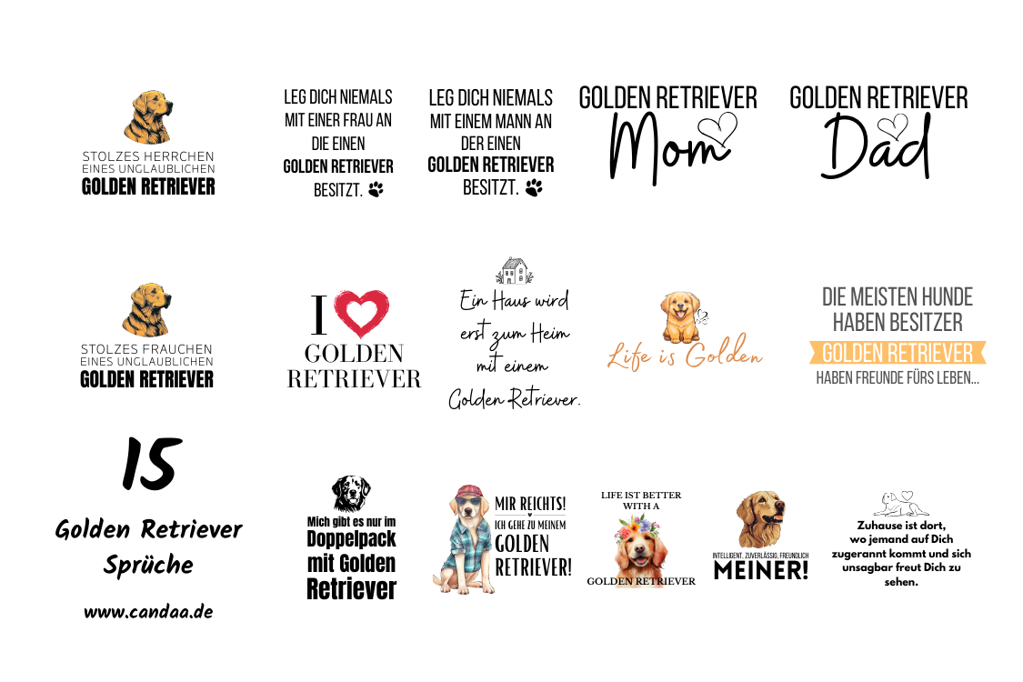 15 Golden Retriever Sprüche