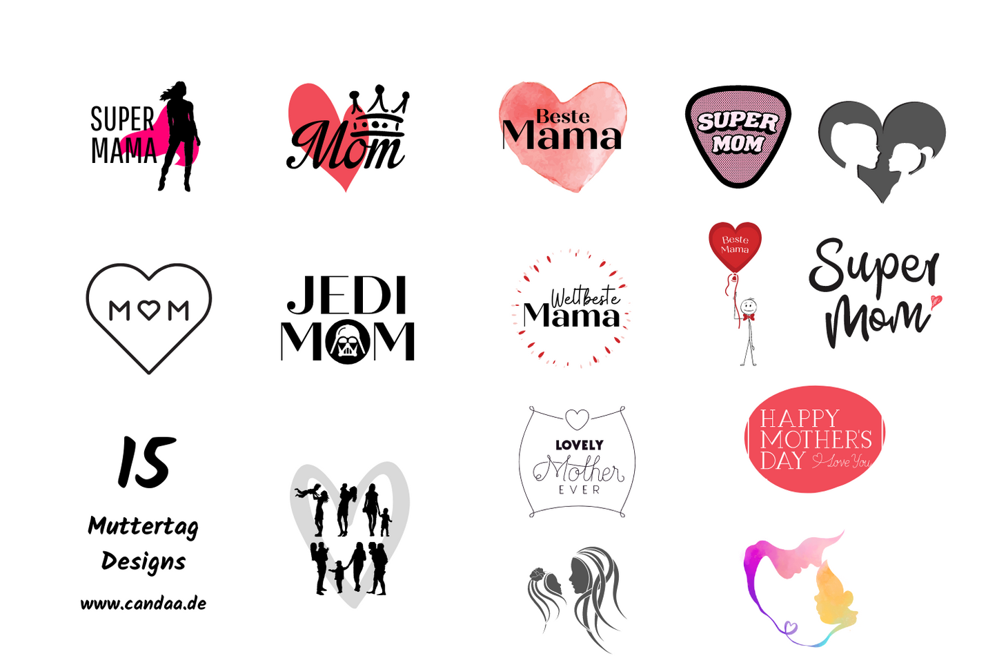 15 Muttertag Designs