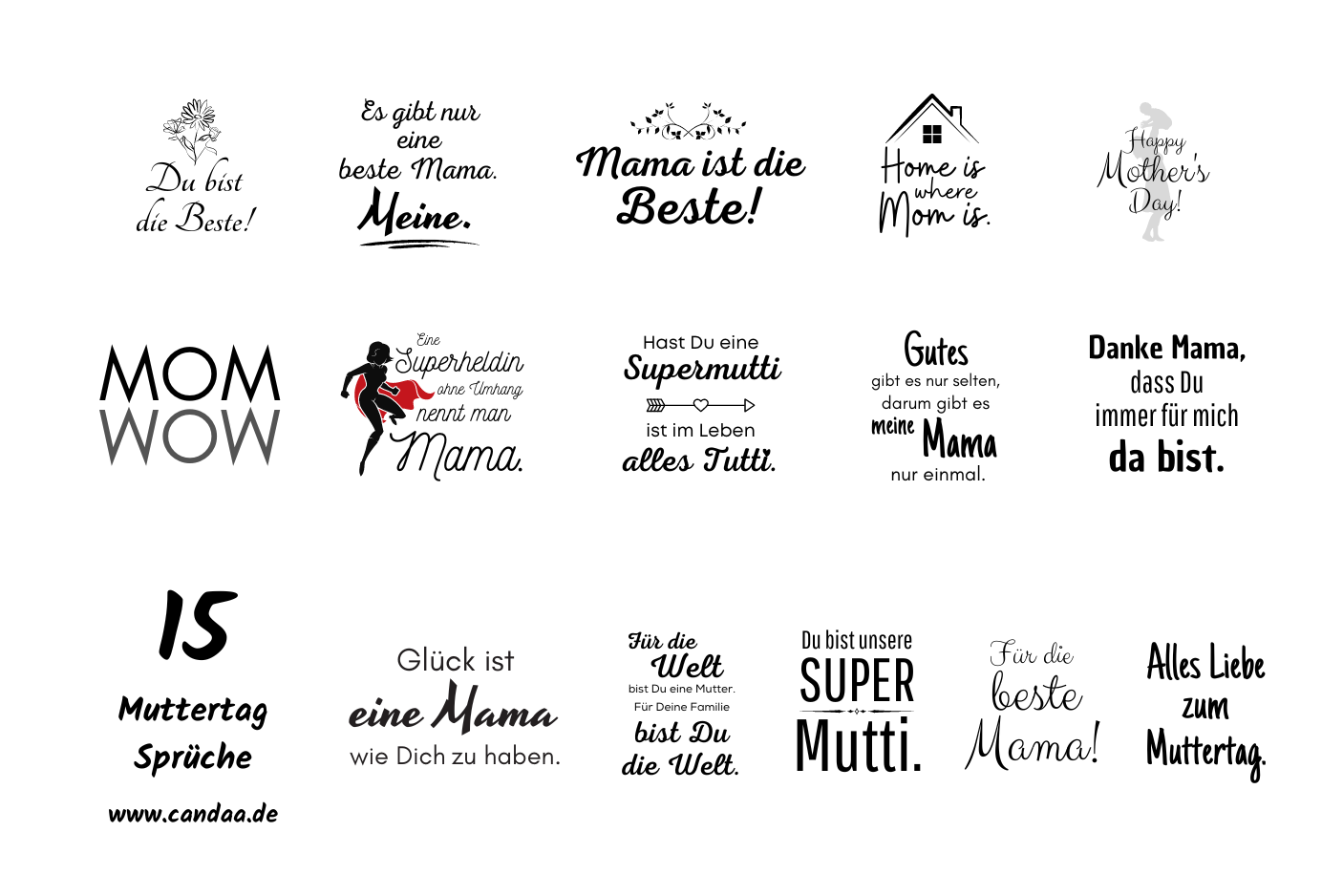15 Muttertag Sprüche