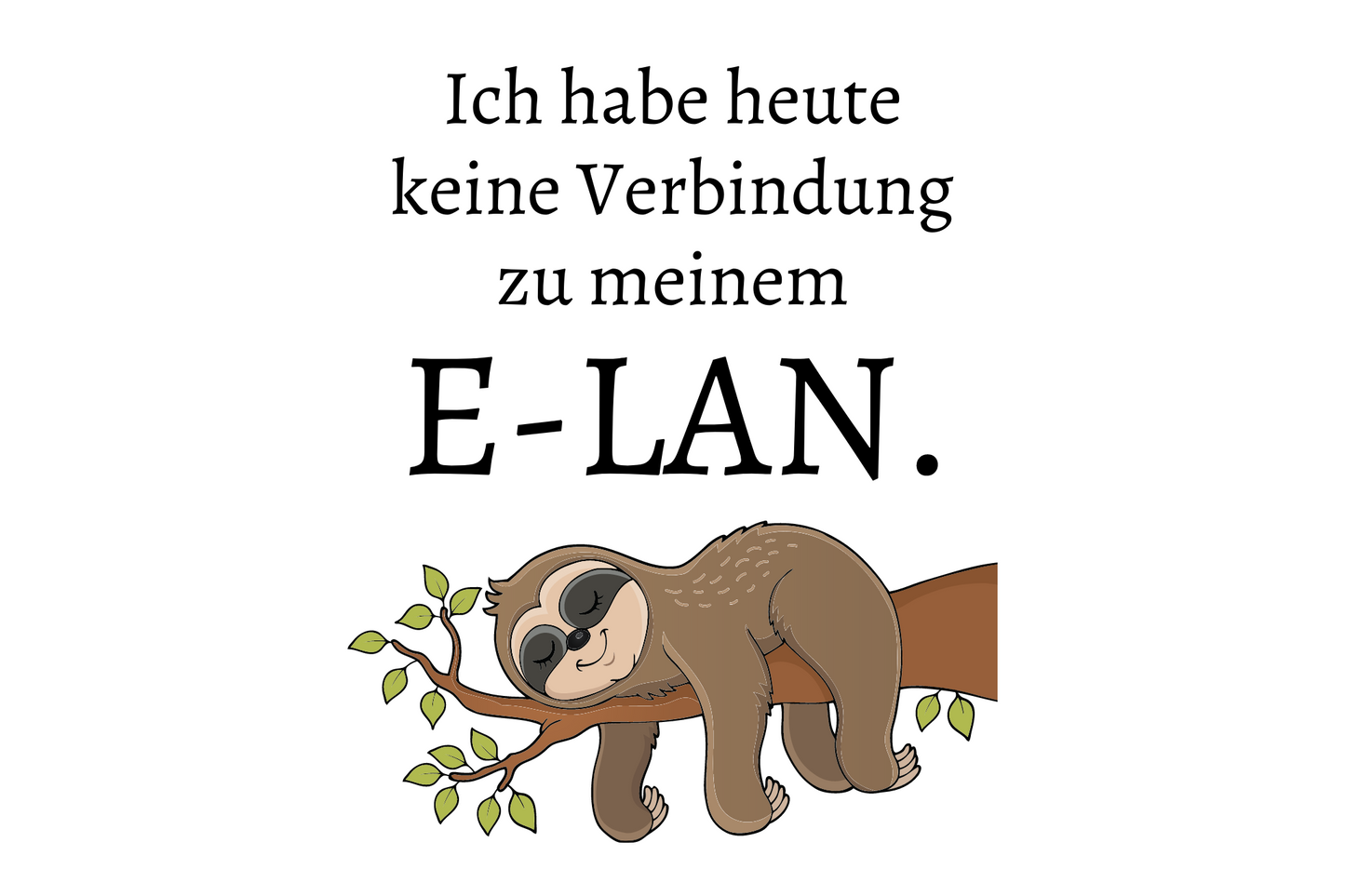Ich habe heute keine Verbindung zu meinem E-LAN.
