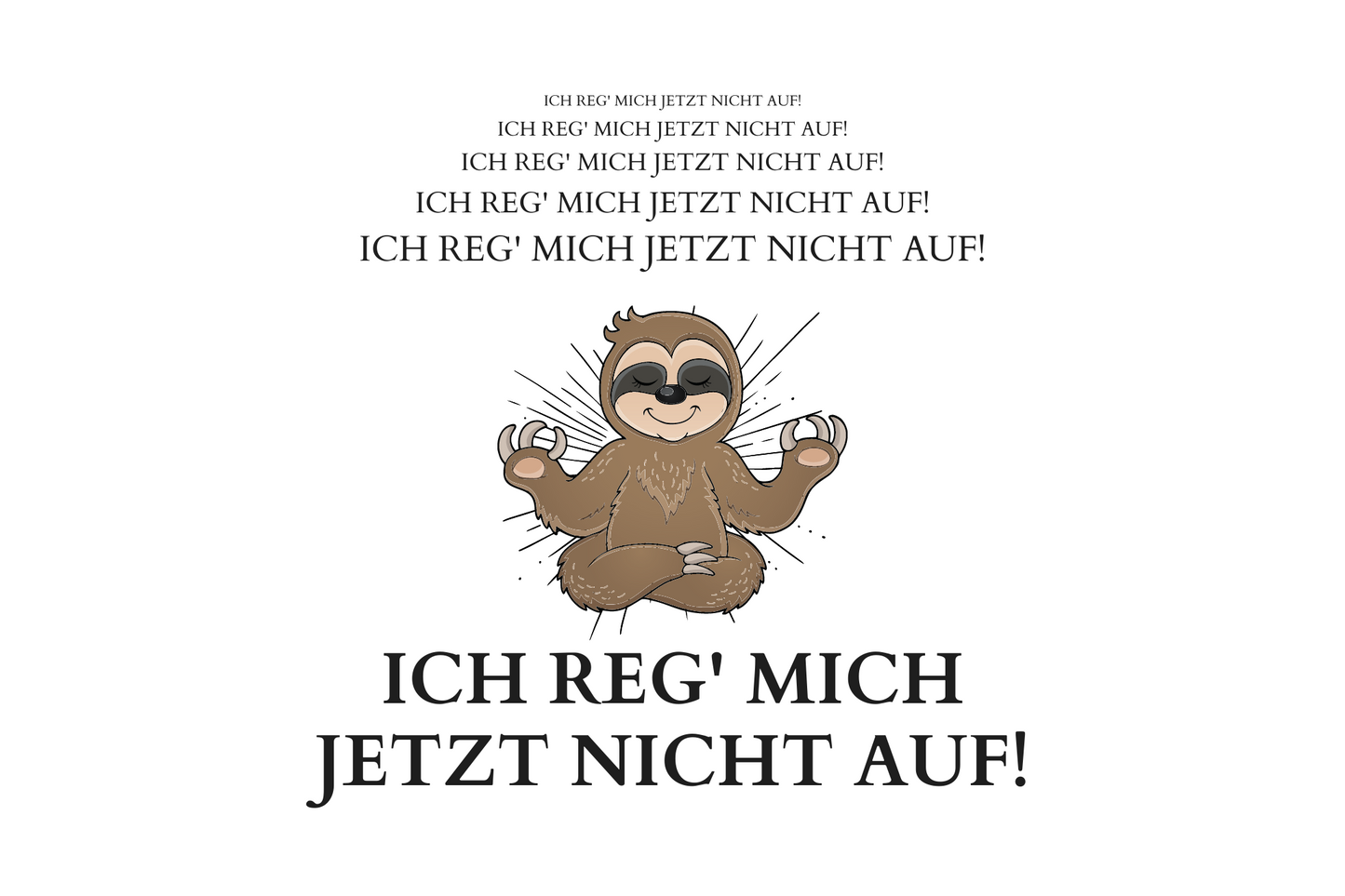 Ich reg' mich jetzt nicht auf!