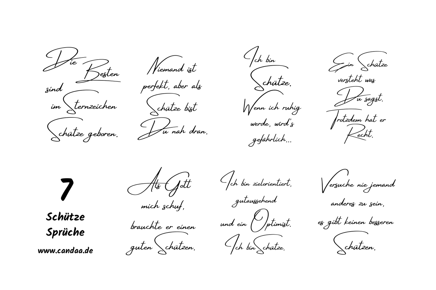 7 Schütze Sprüche
