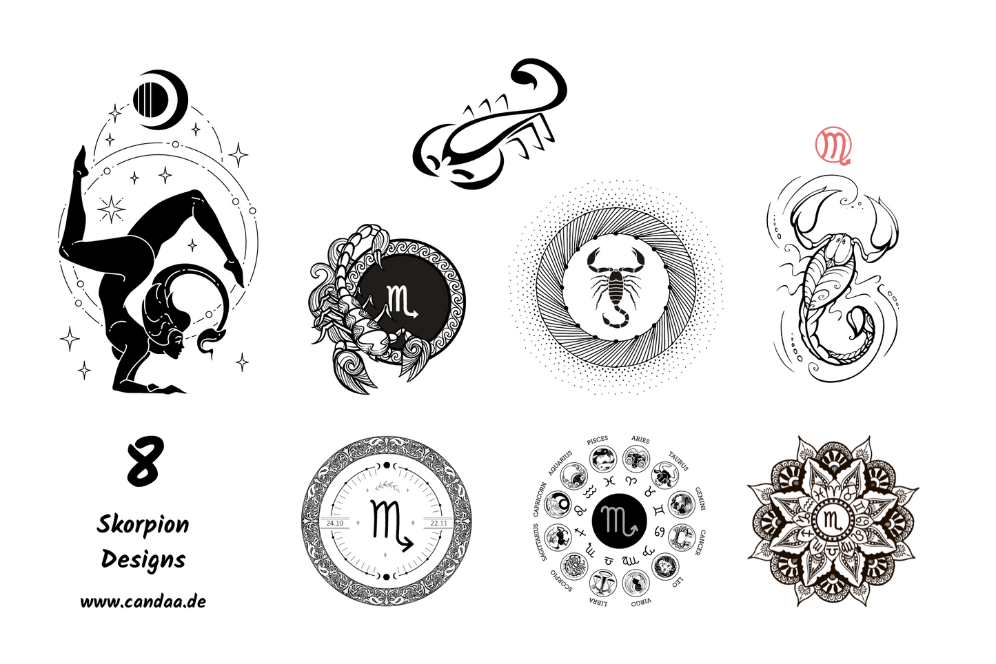 8 Skorpion Designs