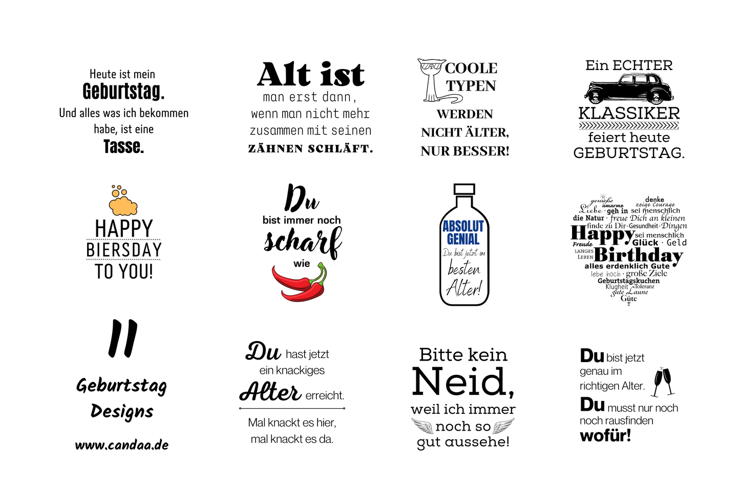 11 Geburtstag Designs