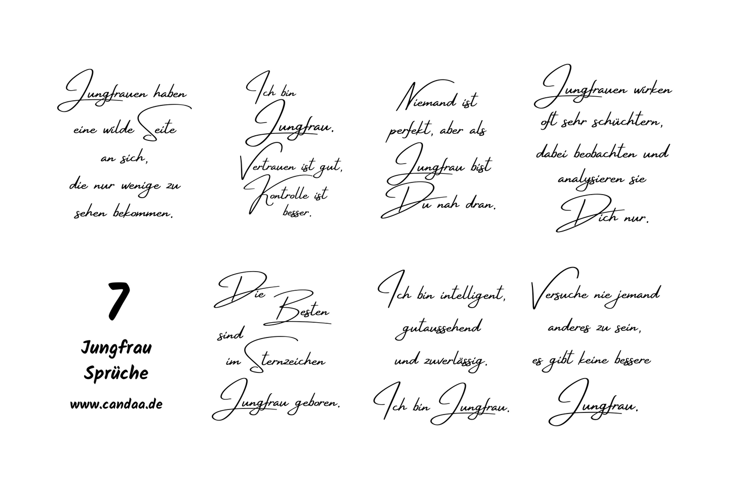 7 Jungfrau Sprüche
