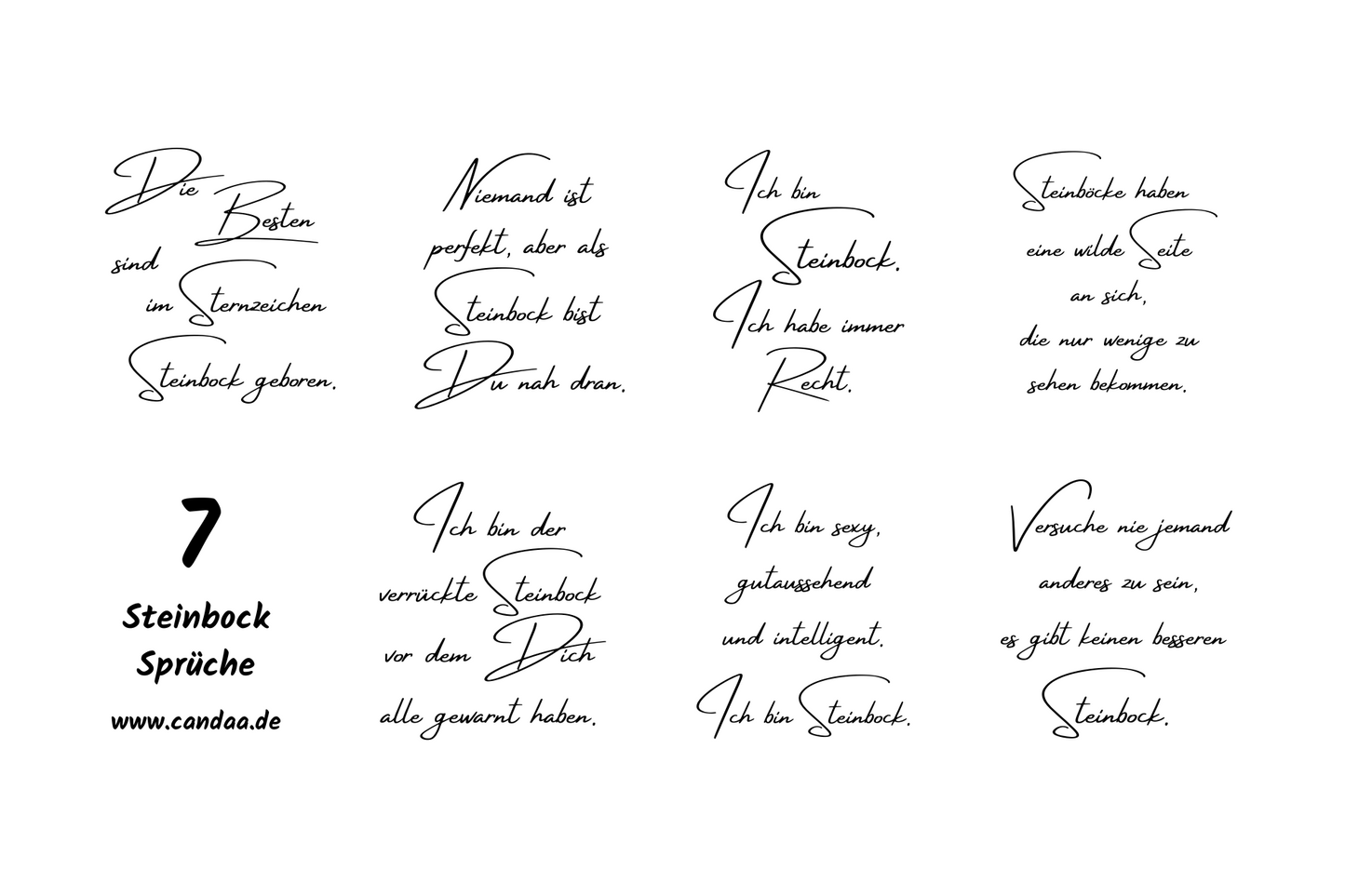 7 Steinbock Sprüche