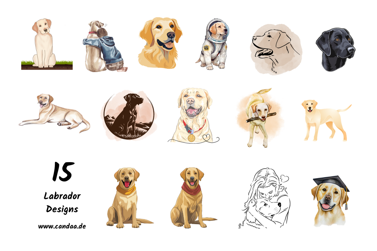 15 Labrador Retriever Designs