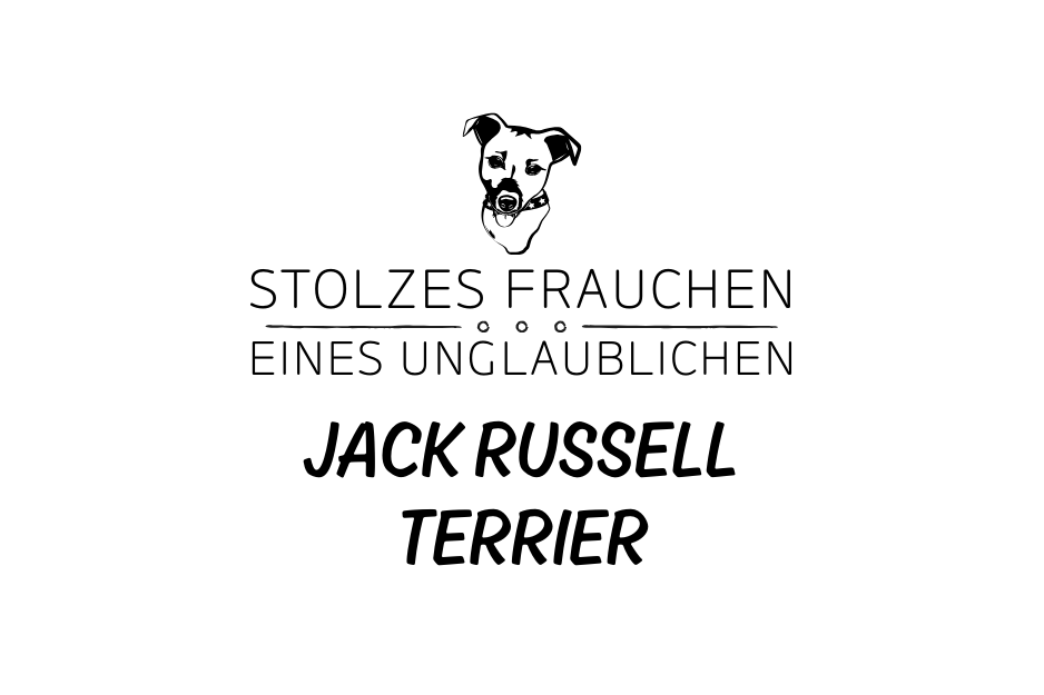 Stolzes Frauchen eines unglaublichen Jack Russell Terrier