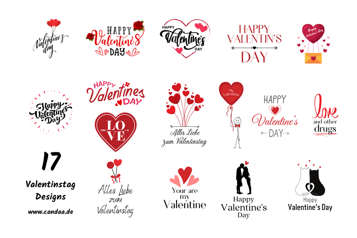 17 Valentinstag Designs